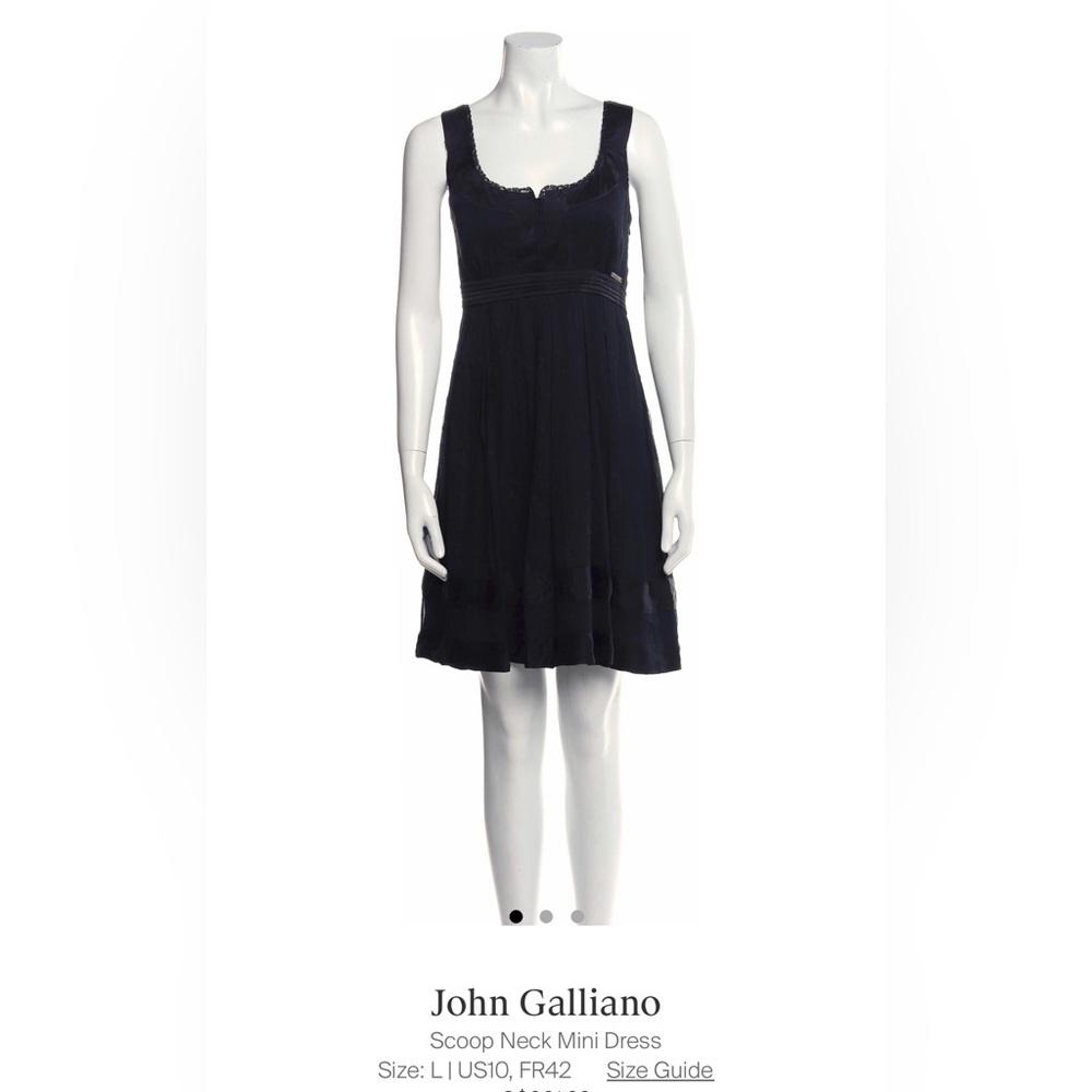 Scoop Neck Mini Dress with Lace Details